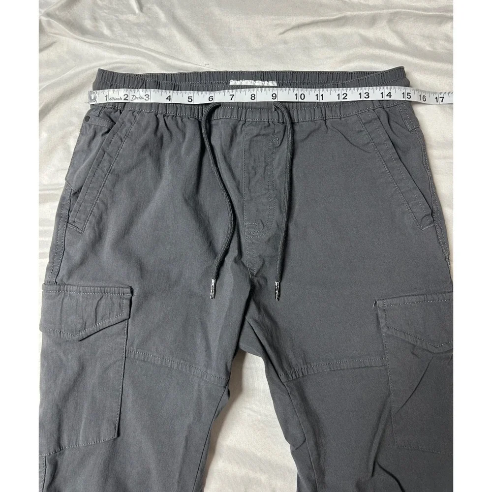Projek Raw Mens Cargo Jogger Pants Charcoal Gray Classic Fit Coupe Classique Sm